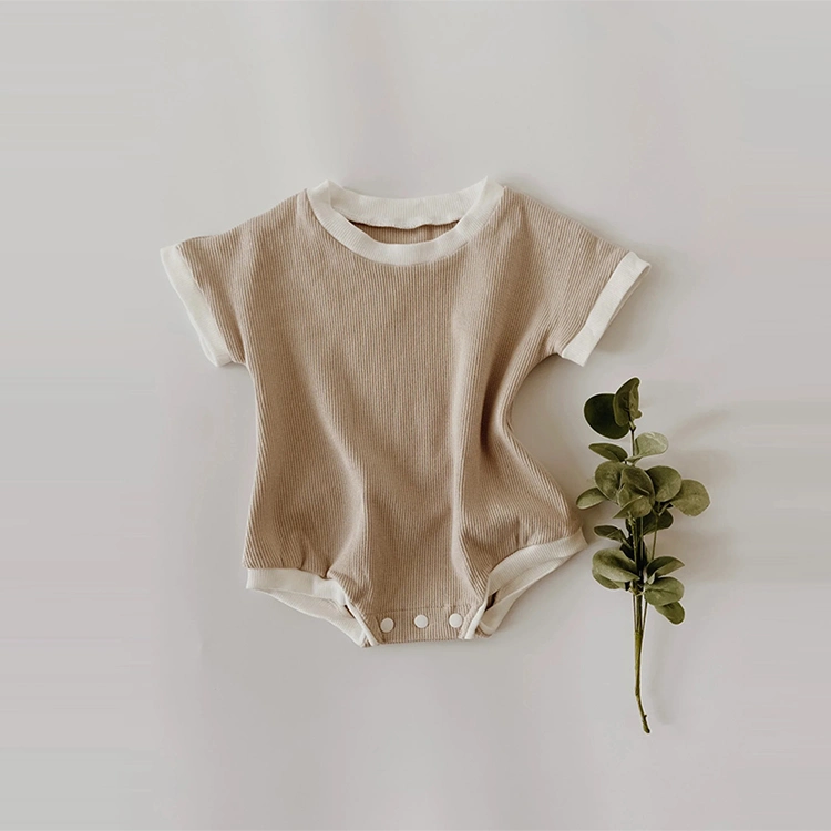 Organic Bamboo Waffle Baby Bodysuit Sustainable Waffle Infant Onesie Eco Friendly Baby Bodysuit Rompers Baby Onesie