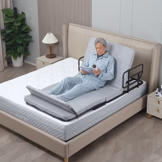 Muebles para el hogar Cama ajustable eléctrica auxiliar individual King para personas mayores y discapacitadas