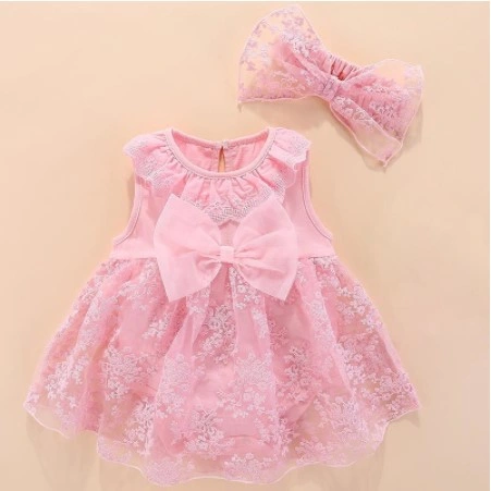 Vestidos de flores para bebés y niñas, vestidos de bautizo, ropa de bautismo para bebés recién nacidos, tutú de princesa, cumpleaños, vestido de lazo rojo, rosa y blanco con banda para el pelo