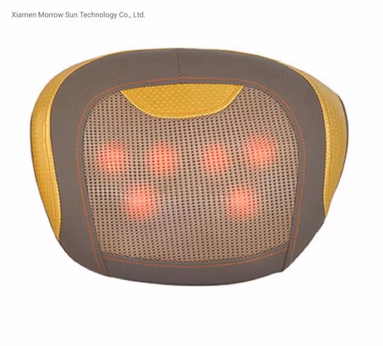 Amasamiento caliente de la venta con el amortiguador oval del masaje de la ayuda de la cintura del aspecto del asiento de carro del calor infrarrojo